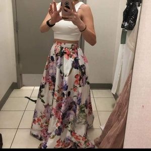 formal gown (top and bottom)